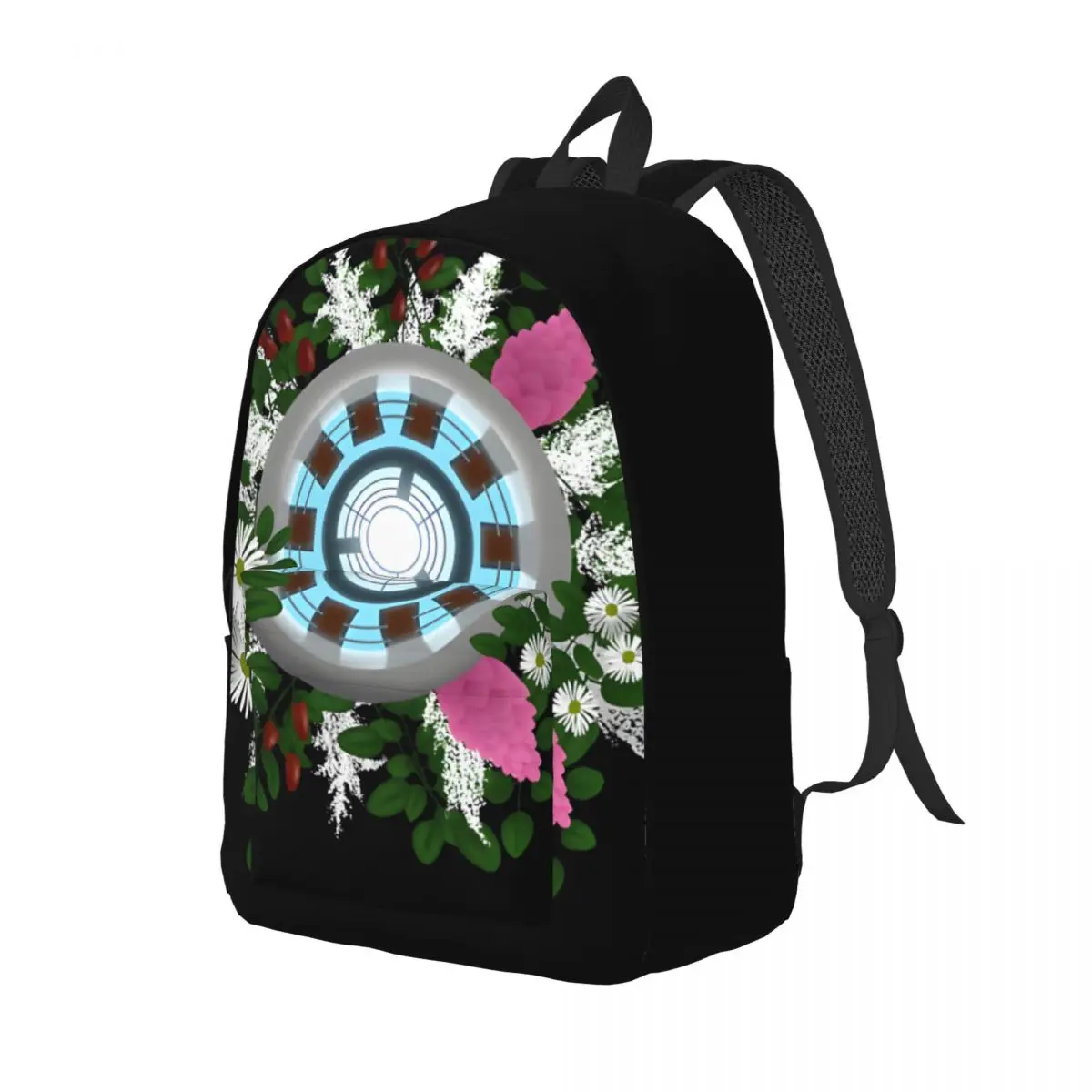 Personalised Has A Heart Relaxed Fit Laptop Bag Hiking Multi Compartment Iron Man Grils Backpack Gift