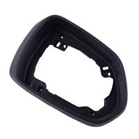 Cubierta embellecedora de bisel para espejo retrovisor de puerta delantera derecha, plástico negro, apto para MG ZS EV 2017 2018 2019 2020 2021 2022 2023