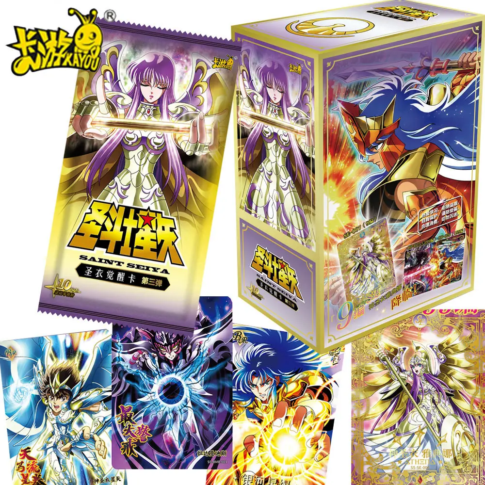 KAYOU Saint Seiya Saint Cloth Awakening Card Vol 3 Original Anime-Sammelkarten BP UTR Seltene Karten für Kinder und Fans als Geschenk