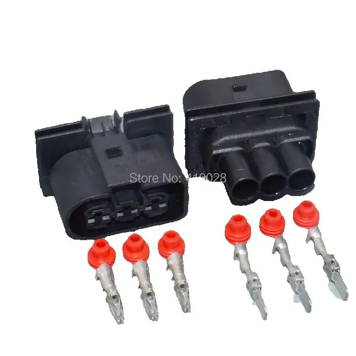 

Worldgolden 3-контактный 6,3 мм 1J0 906 443 для Volkswagen Jetta, электронная вилка вентилятора, разъем радиатора, клеммная вилка