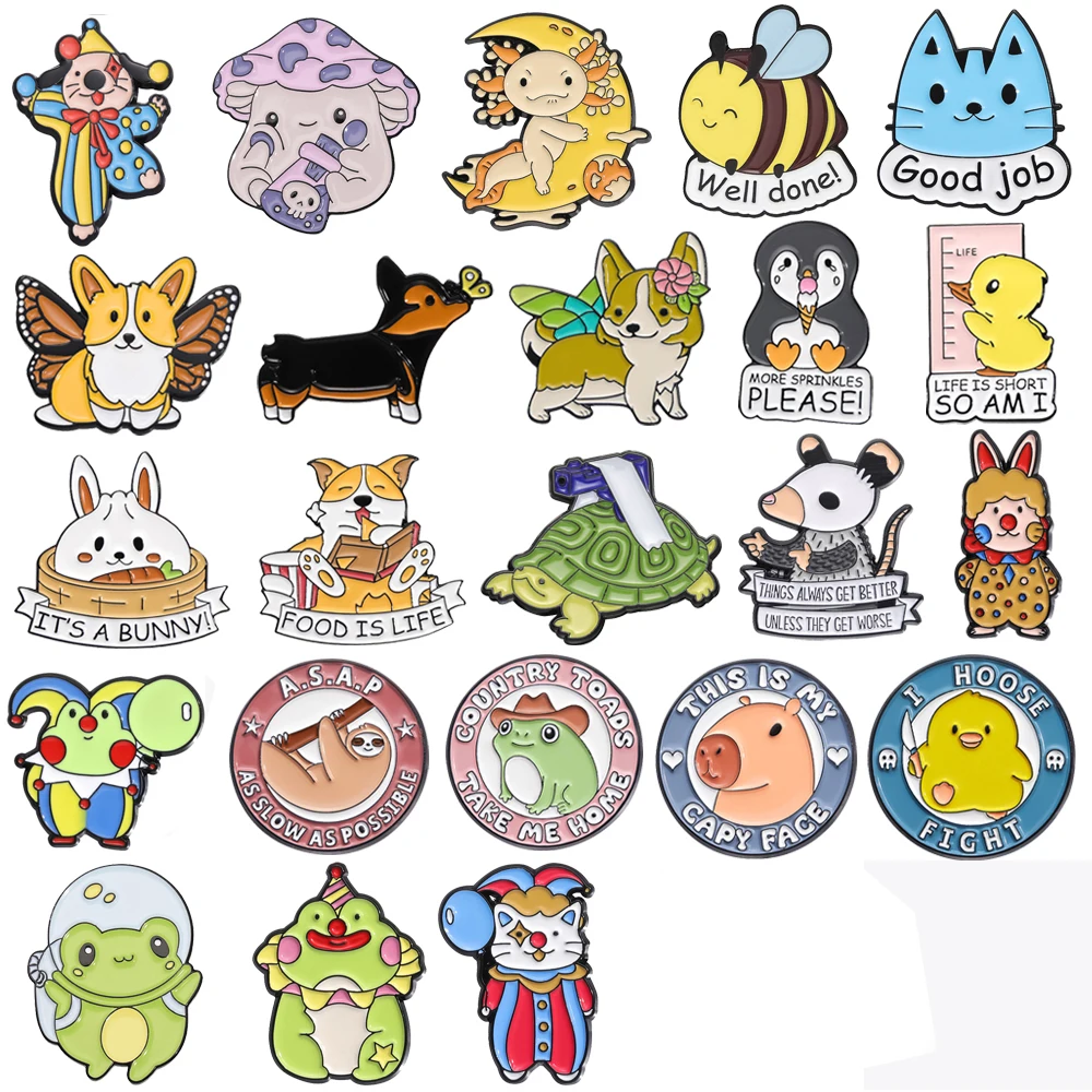 Милая-брошь-в-виде-животного-грустная-лягушка-крылья-пчелы-собака-кошка-пингвин-утка-кролик-черепаха-мышь-клоун-ковбойская-лягушка-металлический-значок-булавки-в-стиле-панк-ювелирные-изделия