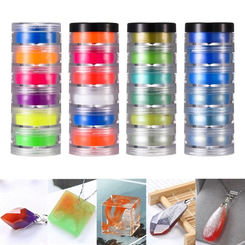 DIY Jewelry Crafts Natural Mica Mineral Powder Epoxy Resin Dye for Bath Soap Soy Wax Making Dyes Pearl Pigment
