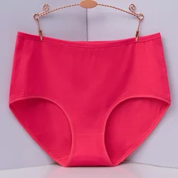 Cotton Panties for Women Briefs  Sexy Lingeries Plus Size 7XL Breathable High Waist Solid Color Lady's Underwears