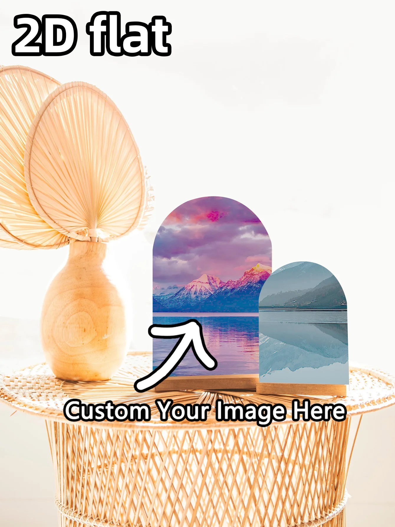 طباعة صور قوسية بقاعدة خشبية |   قوس بوهو صغير أو كبير ديكور المنزل الحد الأدنى الحديث |   صورة عائلتك المطبوعة