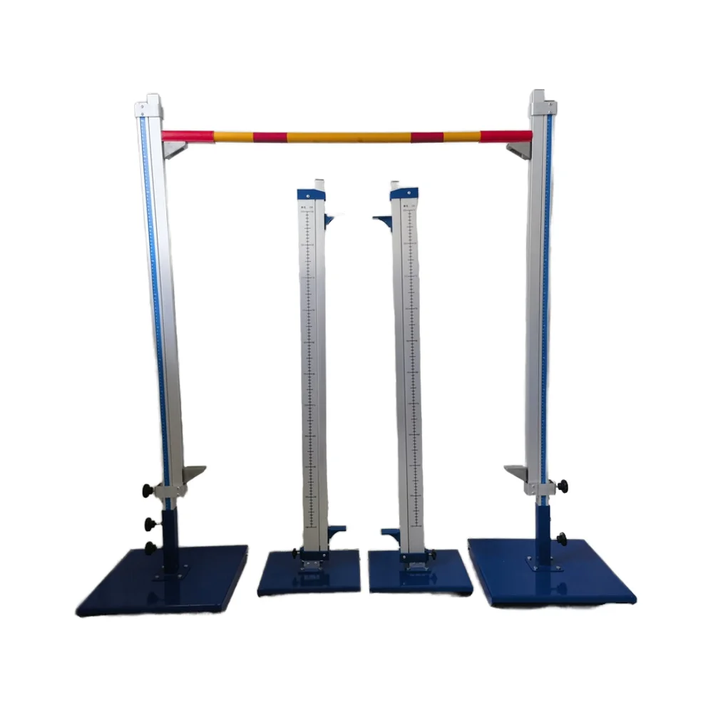 Adjustable Height Competition Aluminum Alloy High Jump Frame with Sponge Mat School Track Field Equipment Athletic Gearpromote s