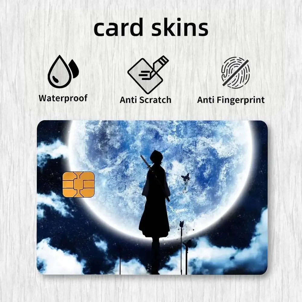 Anime B-BLEACH Card Stickers Credit Card DIY Card Protector Stickers Waterproof Film Skin Cover