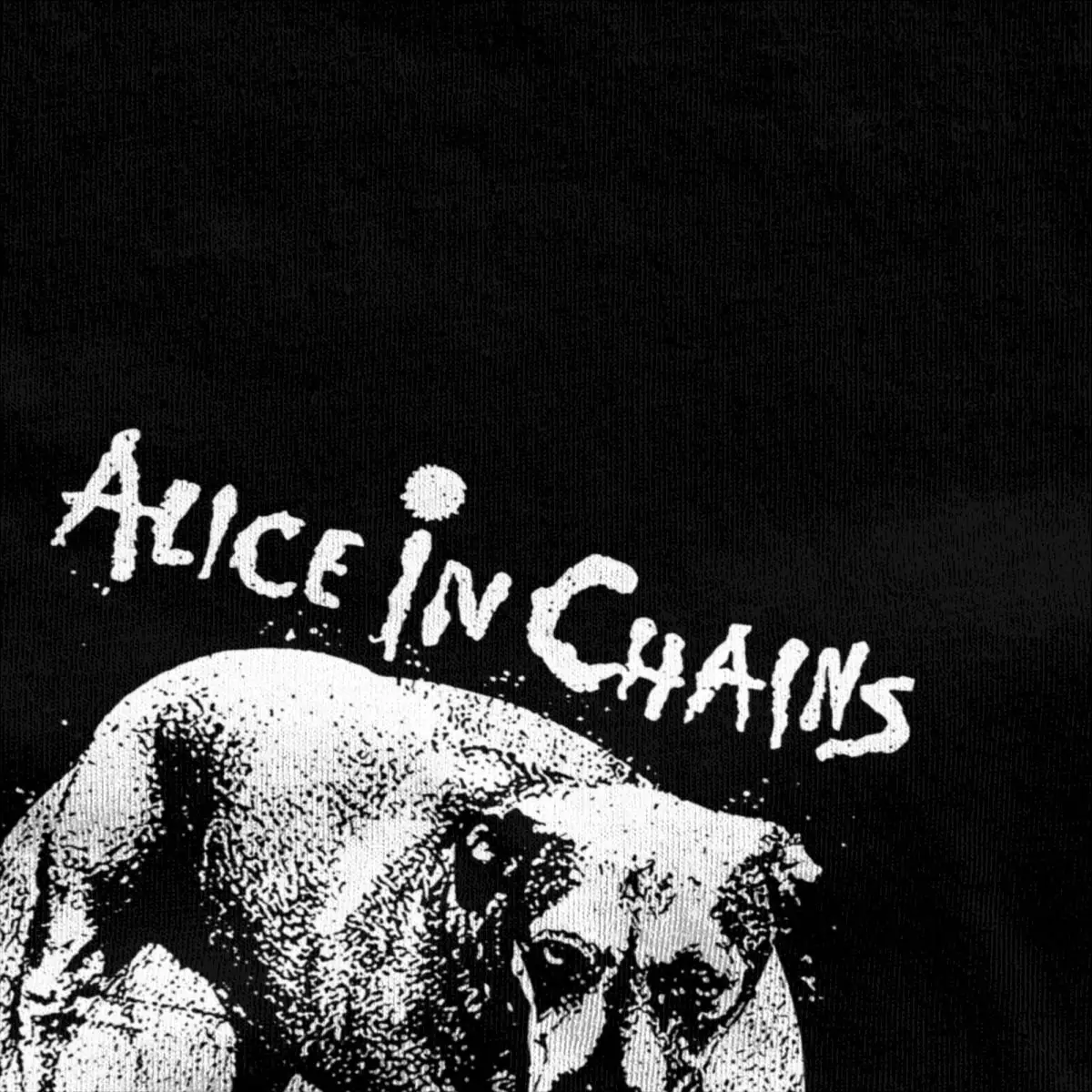 Men Women T Shirt Alice In Chains Rock Art Animal DOG T Shirts Hip Hop Summer Tee Shirt Y2K Basic Design Cotton Clothing Gift