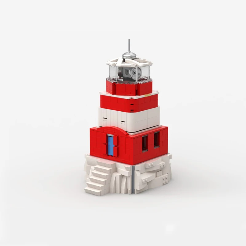 469 pçs casa baliza costeira construção personalizado moc diy educação modelo blocos de construção brinquedos aniversário presente