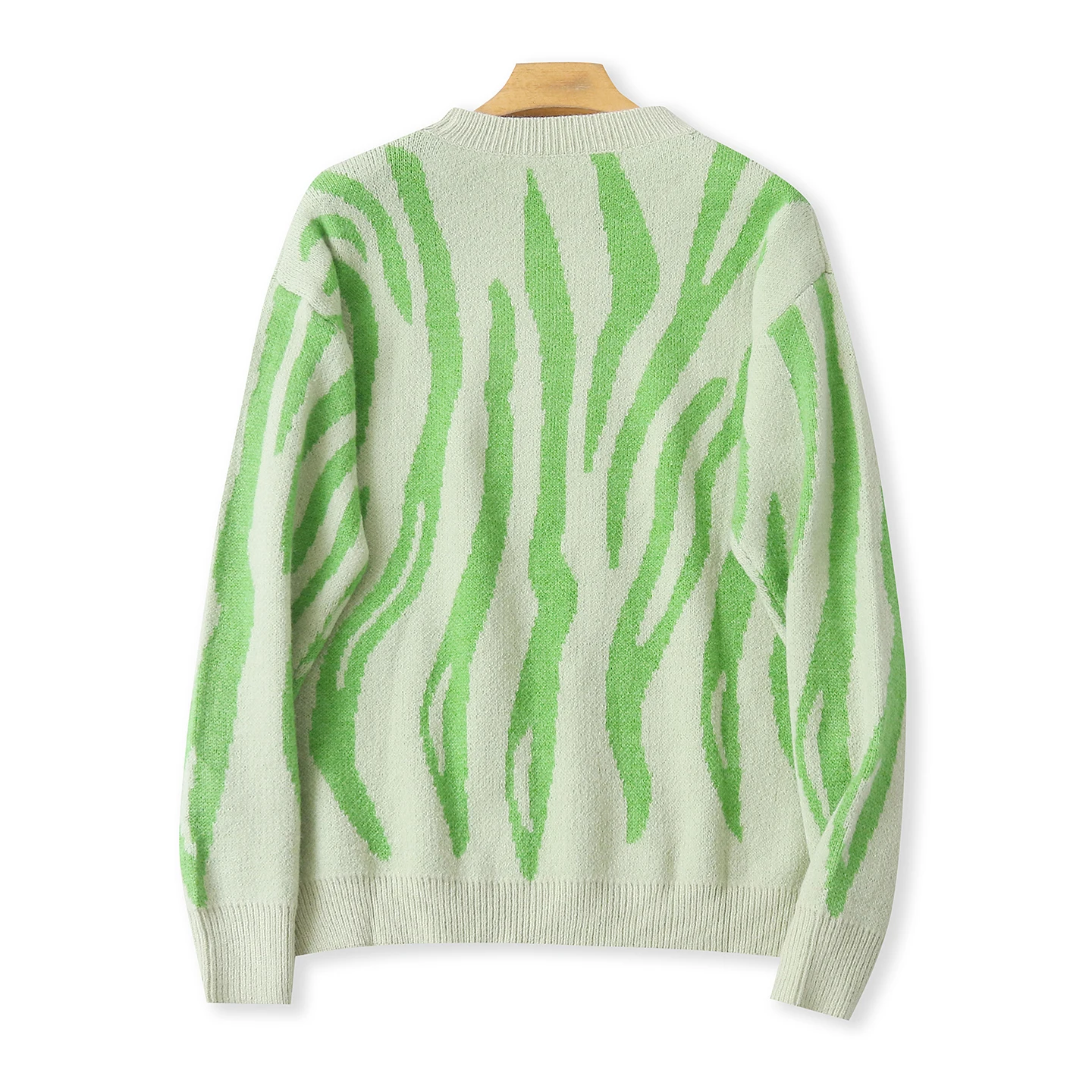 เสื้อสเวตเตอร์ไหมพรมทรงกลมแฟชั่น รุ่นใหม่สำหรับฤดูใบไม้ร่วงและฤดูหนาว ทรงเข้ารูปสไตล์วินเทจสำหรับผู้หญิง รุ่น 32588