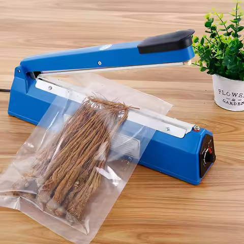 EU plug Food Heat Sealer Impulse Sealing Machine 200mm/300mm   Plastic Bag Sealer Kitchen Packing Tools Send A Heating Wire