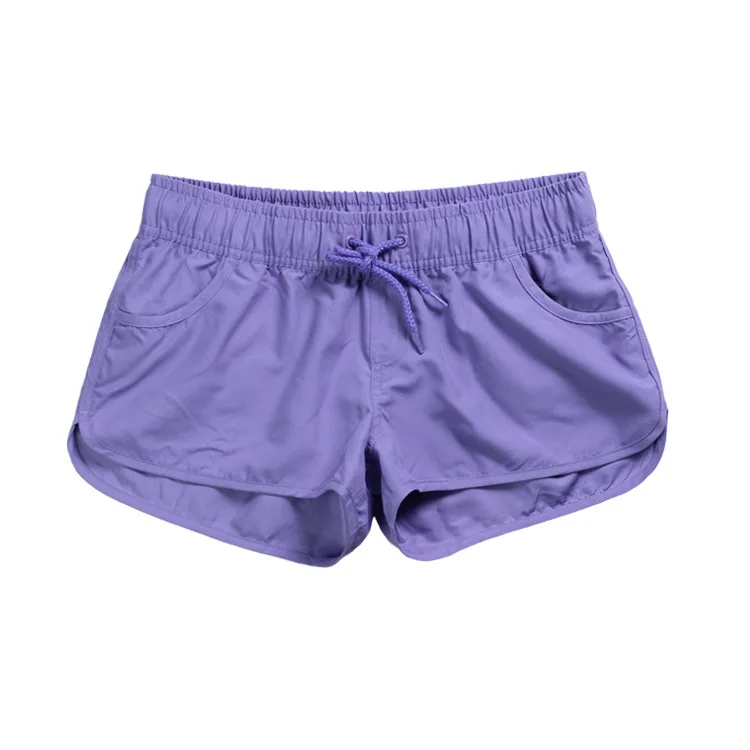 Pantalones cortos de playa para mujer, pantalones cortos de secado rápido con cintura alta, estampado Tropical, cintura elástica, para natación, fiesta transpirable, verano 2025