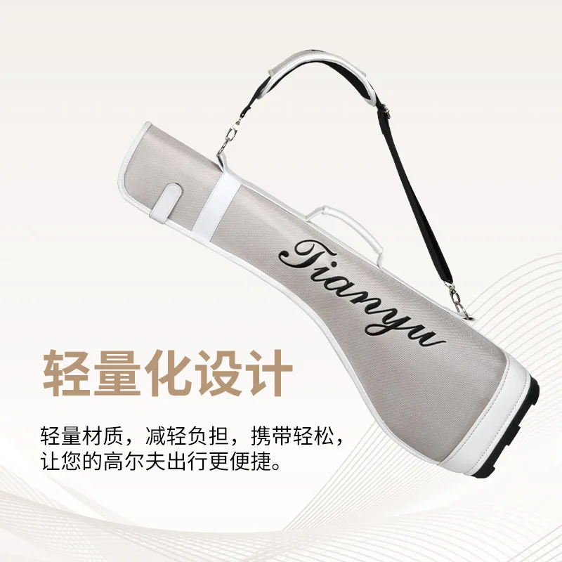 حقيبة جولف جديدة محمولة من جلد البولي يوريثان مقاومة للماء وخفيفة الوزن لحمل الكتف لنوادي الجولف