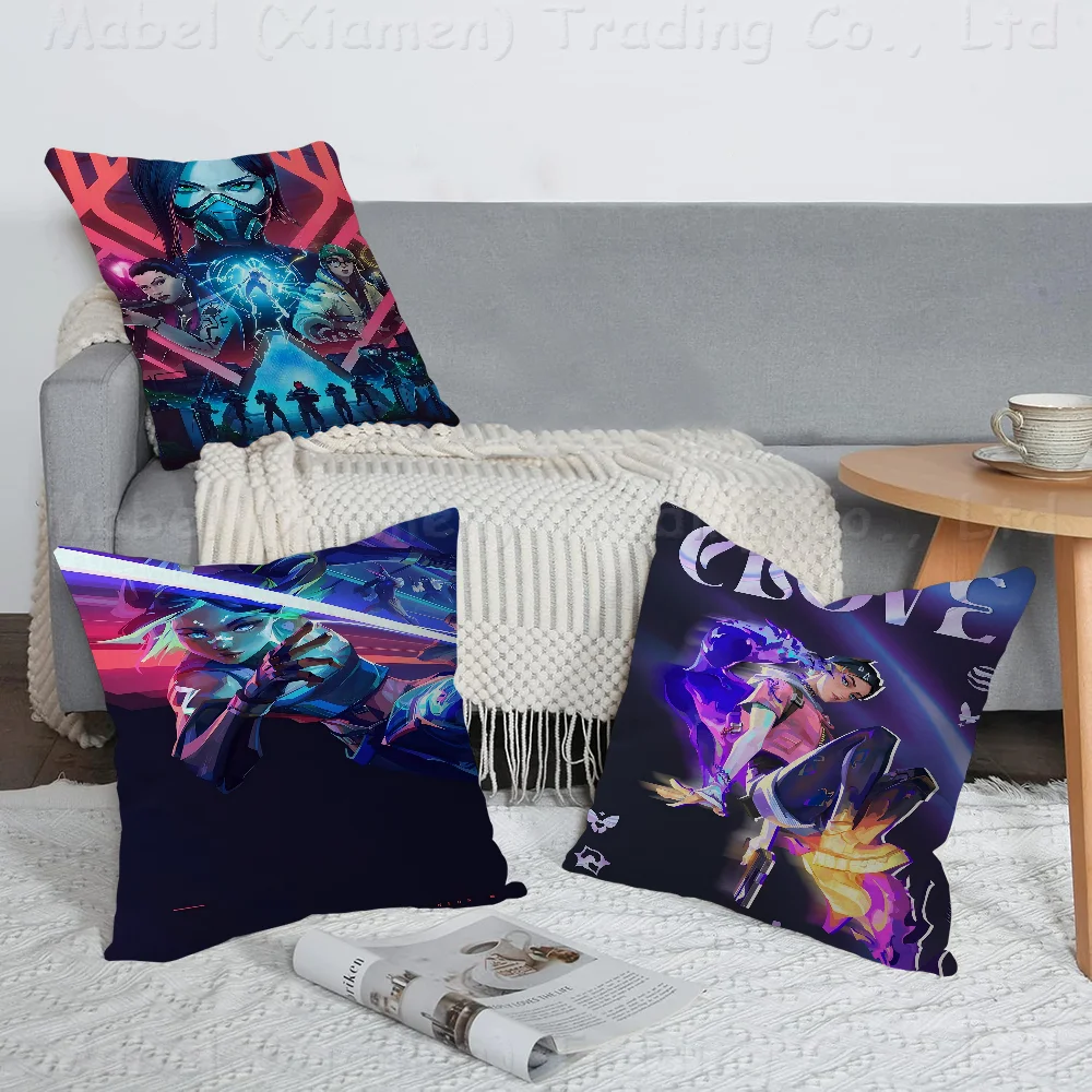 Anime Game V-Valorant Pillow Anime Pillow Sofa Bed Head Pillow Cover Cushion Cover 45x45 Cm Fashion