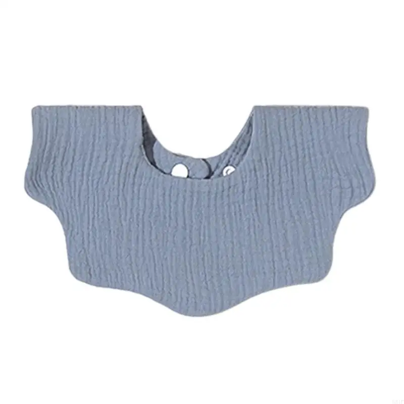 

581F 4-layer Muslin Baby Drooling Bib Absorbent Cotton Burp Cloth Nursing Towel Mouth Wipe Cloth for Newborns Infants