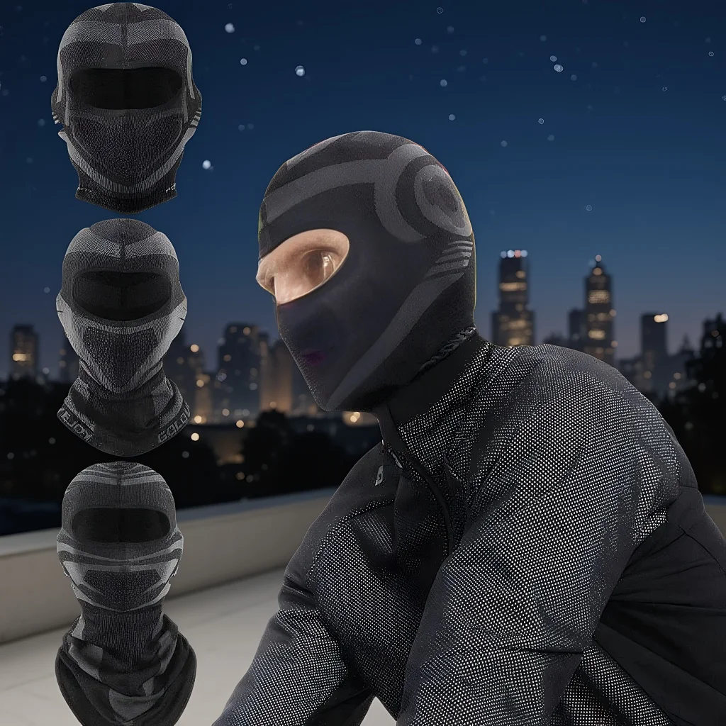 

​ ​ Дышащая Балаклава — ветрозащитная солнцезащитная полнолицевая маска для мотоциклов и езды на велосипеде ​ ​