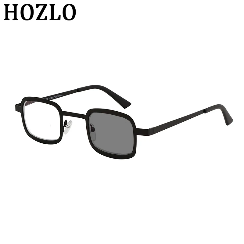 

Metal Square Photochromic Reading Glasses for Men Presbyopic Hyperopia Sunglasses Magnifier Male Business Longsighted Spectacles