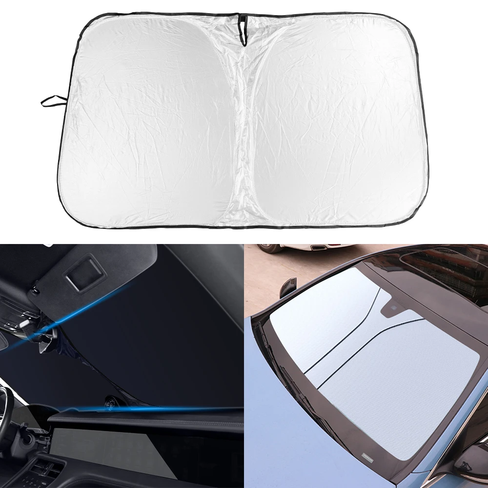 2 Maat Auto Voorruit Zonnescherm Covers Auto Raam Zonnebrandcrème Beschermer Anti-Uv Auto Beschermer Parasol Interieur Accessoires