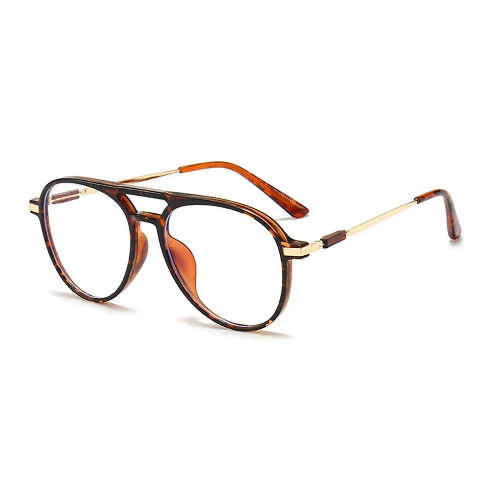 Clara Vida Fashion Oversized Pilot Frame Double Bridge Comfortable Progressive Multifocal Reading Glasses +0.75 To +4