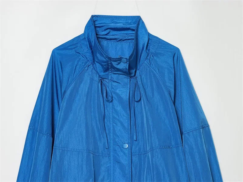 Women's Jacket 2026 New Blue Summer Sunscreen Lightweight Top Autumn Long Sleeve Jacket for Women Casual Chic Ladies Outerwear