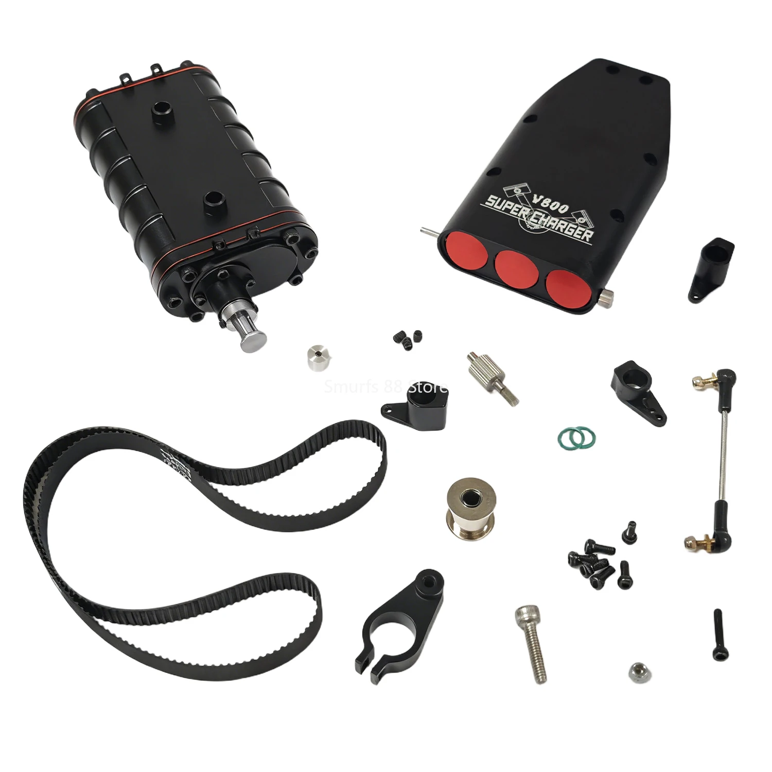 TOYAN V8 Supercharger FS V800GCS Metal Supercharger Suitable for Four Stroke Methanol Engine Model Accessories