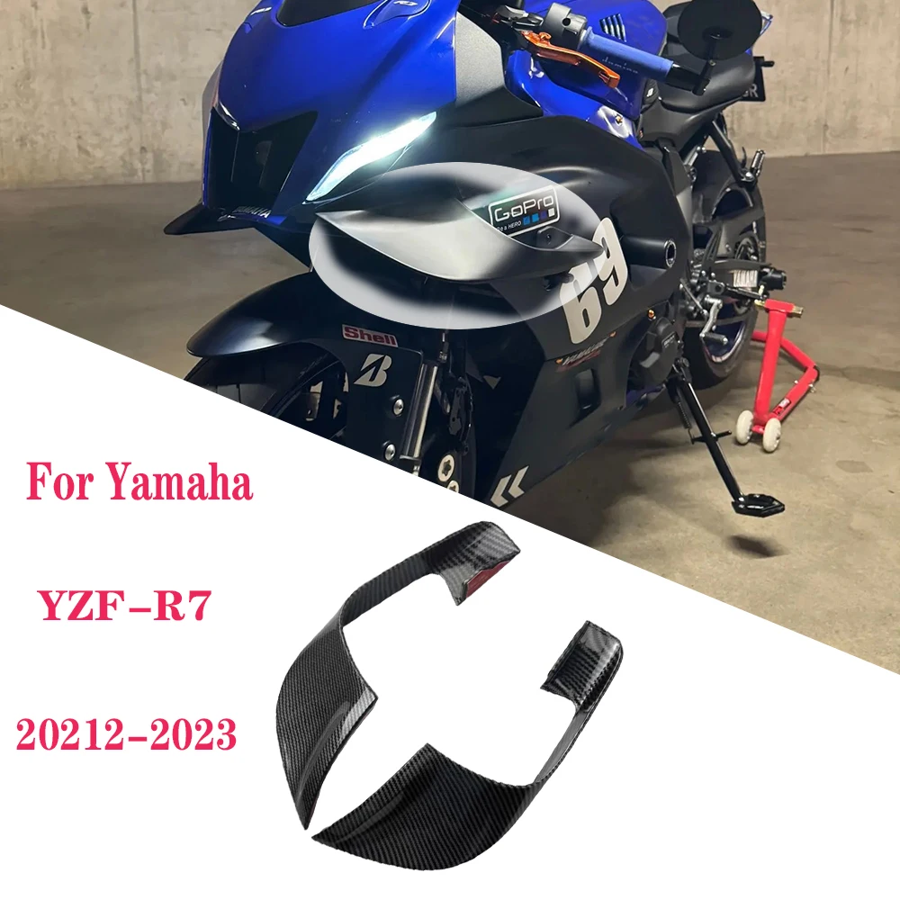 

Motorcycle fixed wing cover, For Yamaha YZF-R7 YZFR7 2021 2022 2023 aerodynamic frame, YZF R7 new wing air guide spoiler aileron