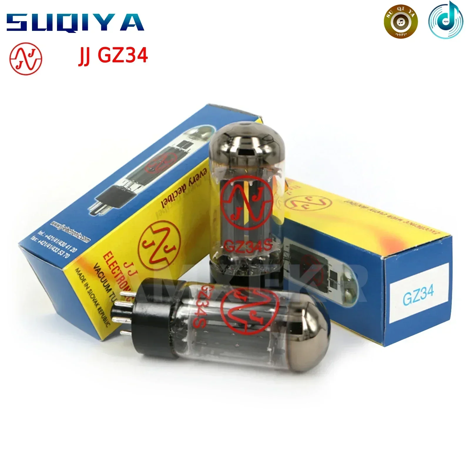 

SUQIYA-JJ GZ34 Vacuum Tube Replace 5AR4 HIFI Audio Valve Electronic Tube Amplifier DIY Matched Quad