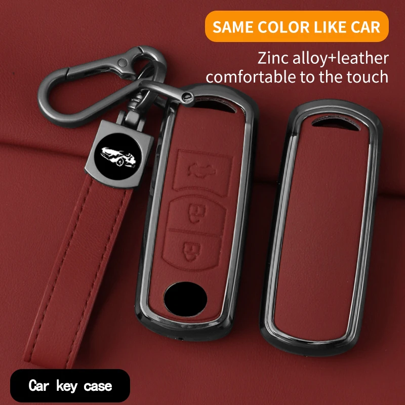 

Zinc Alloy Car Key Cover Remote Fob Case for Mazda 2 CX-3 CX-5 CX-4 CX-8 MX-5 Atenza Protector Key Shell Interior Accessories