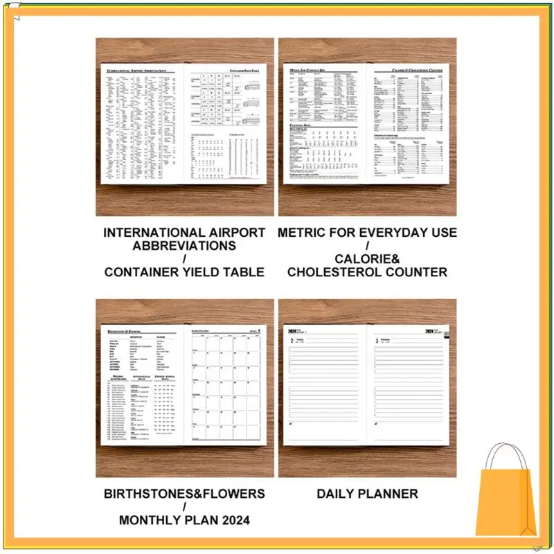 L53A-2024 Journal Notebook, 360 Pages Hardcover Leather Notebook For Women Men, 5.7X8.3Inch, Brown Easy To Use