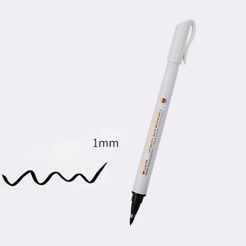 STA 4-formaat waterdichte kalligrafiepen Zachte borstelpennen voor schrijven Letterin Tekening Schetsen Kunstbenodigdheden Japanse briefpapier 3751