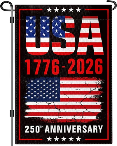 250Th Anniversary USA Garden Flag 12X18 Inch 1776-2026 America 4Th of July Decor PPZ