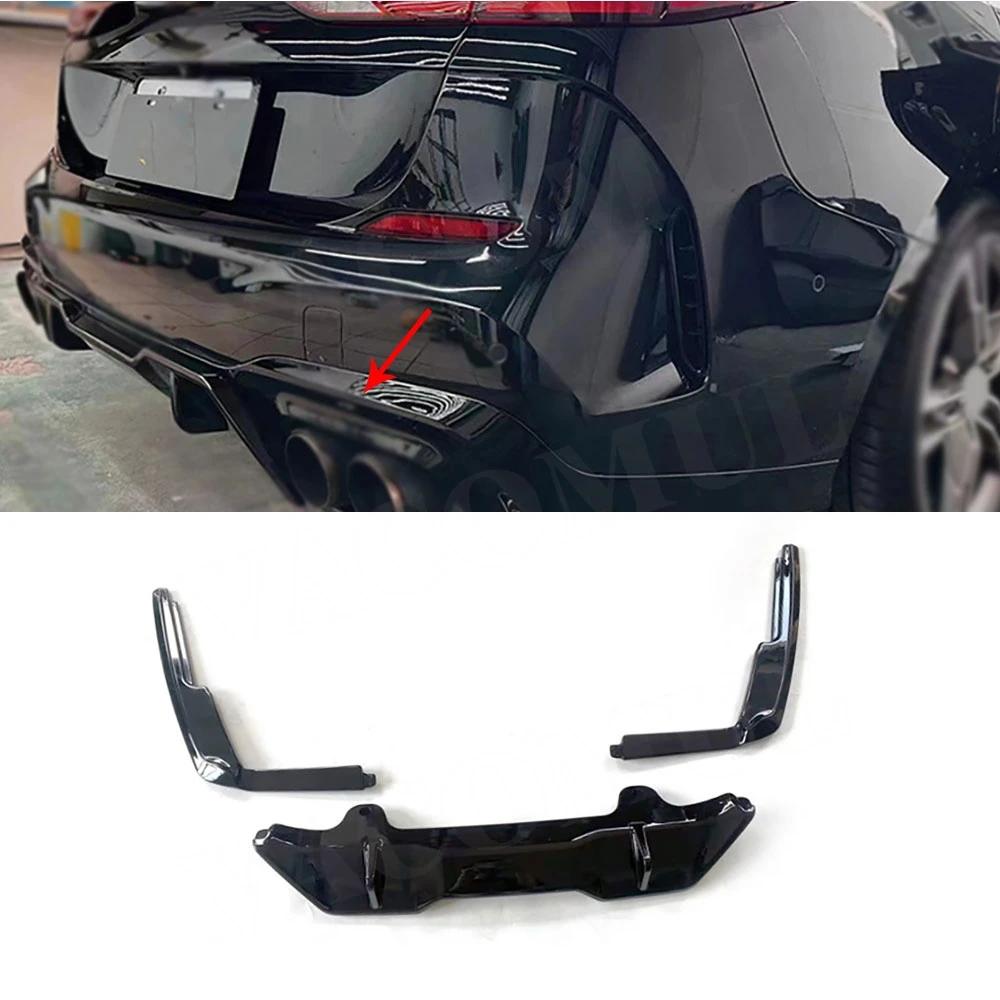 

VACOMUL Rear Bumper Lip Diffuser Body Kit Spoiler Guard Protection For BMW 2 Series F44 M Sport 2021 2022 2023 ABS Carbon Look