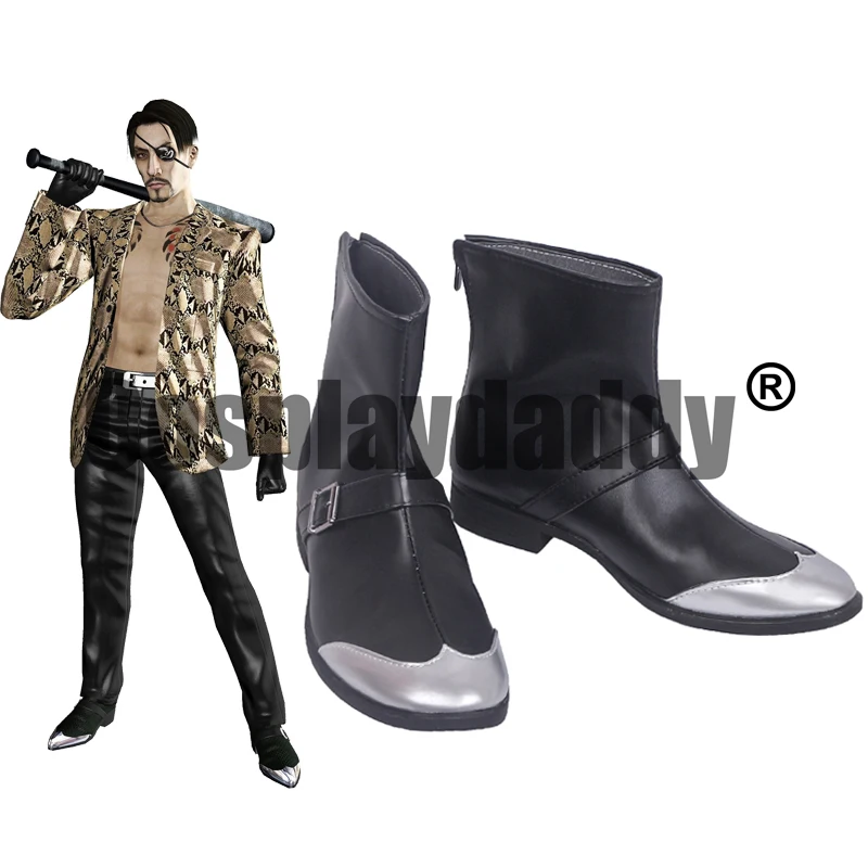 IN STOCK Yakuza Kiwami Goro Majima One-Eyed Demon Mad Dog of Shimano no Kyoken Cosplay Shoes Boots S008