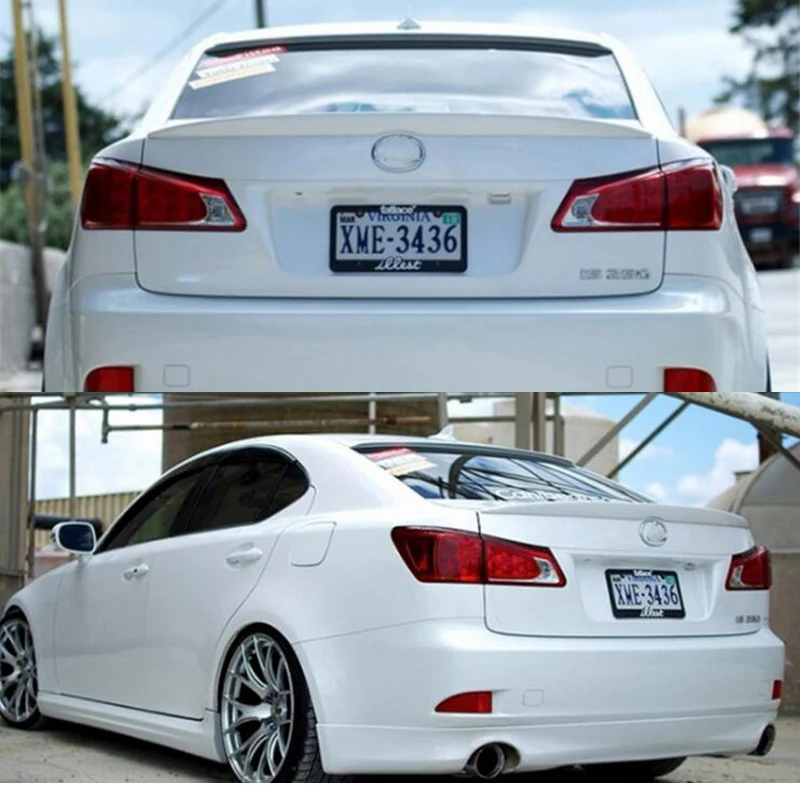 For OLD Lexus IS Series Wing Spoiler IS200t/250/300/350 ABS Material Car Trunk Refit Accessories Body Kit 2006-2012 Year