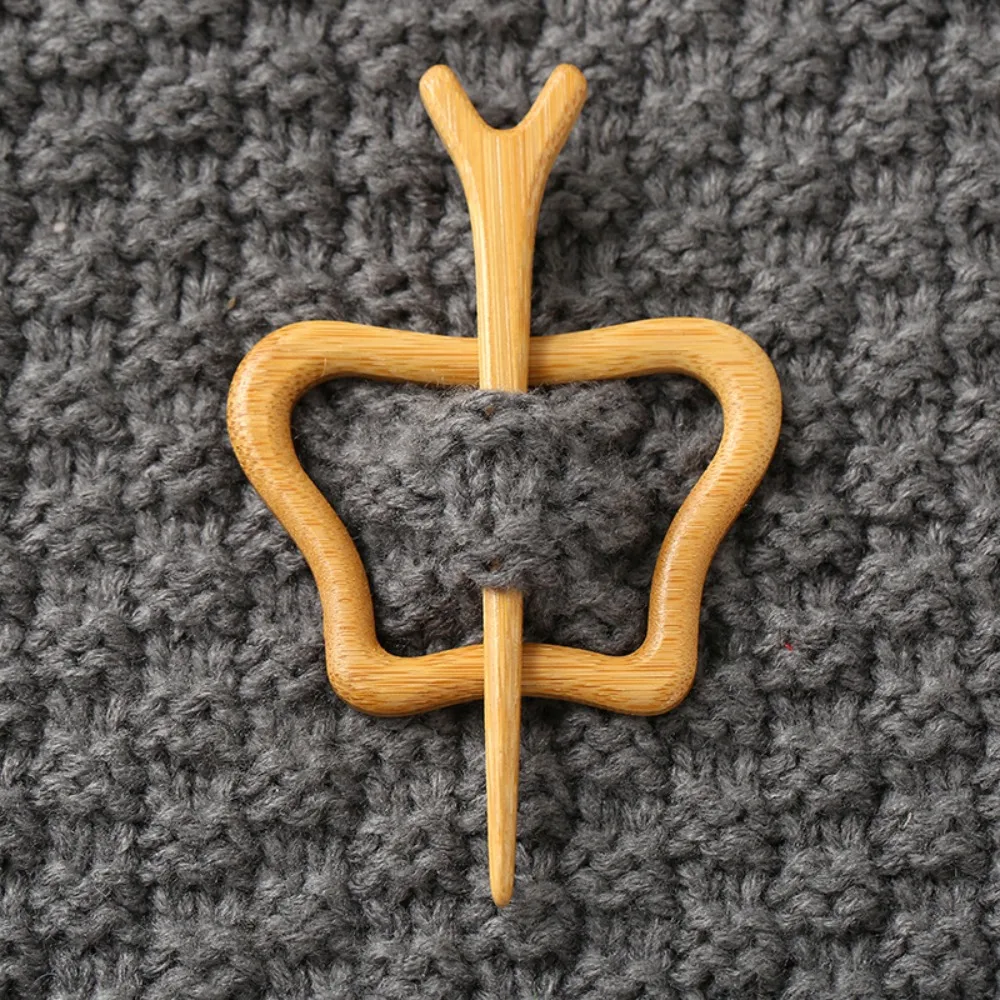 مظلة الرقص أصبع بروش خشبي مابل ليف الأرنب الحيوان سترة دبوس شجرة عيد الميلاد القلب كوب كيتي وشاح مشبك الطرف #2