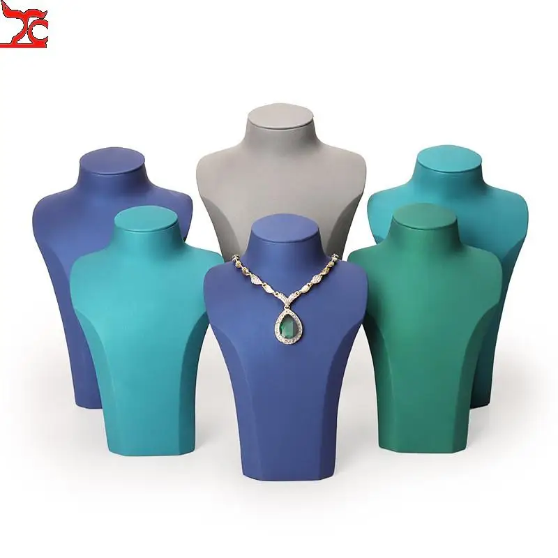 1Pc Mannequin Bust Necklace Display Rack Showjewelry Display Stand Earrings Organizer Holder Necklace Exhibition Stand Shelf