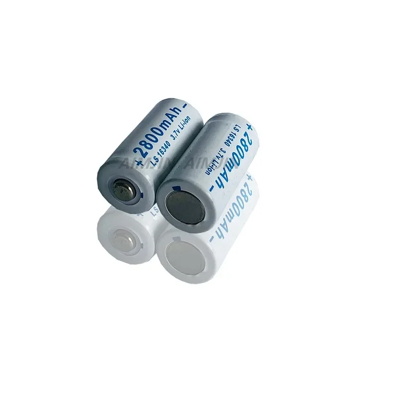 2023 AIMJIN CR123A RCR 123 ICR 16340 2800mAh 3.7V For Safety Camera Rechargeable Battery Lithium Ion L70 Plus Charger