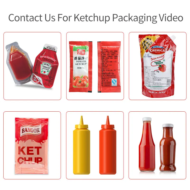 Automatic Tomato Paste Sauce Ketchup Sealing Filling Packing Machine