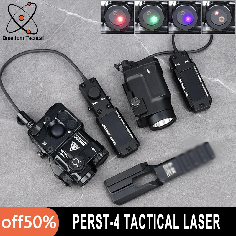 

WADSN Airsoft Zenitco Perst 4 Red IR Laser Sight Klesch 2U 2P High Power Flashlight Metal CNC Hunting Light Fit 20MM Rail P4