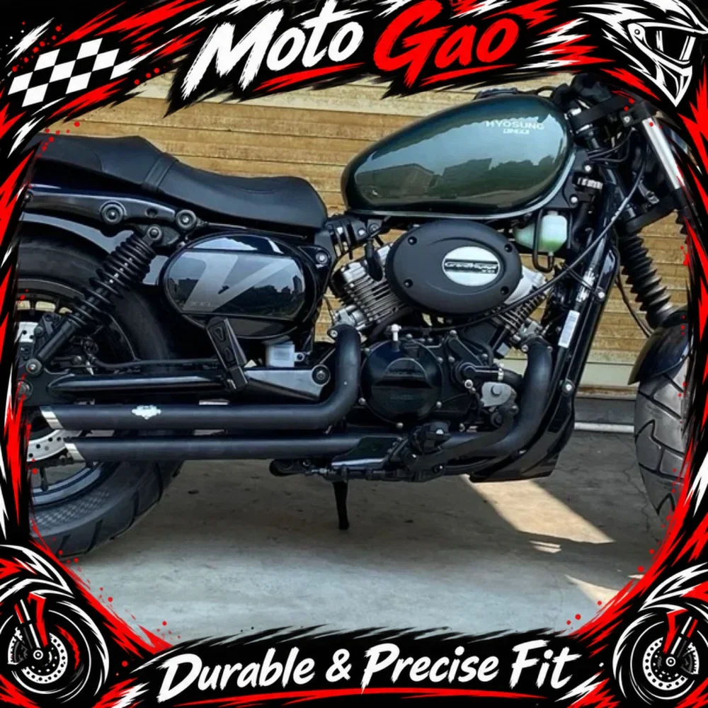 【Precise Fit】For HYOSUNG GV300s GV125S gv300s motorcycle modified right side dual VH exhaust pipe sound low horse hoof sound
