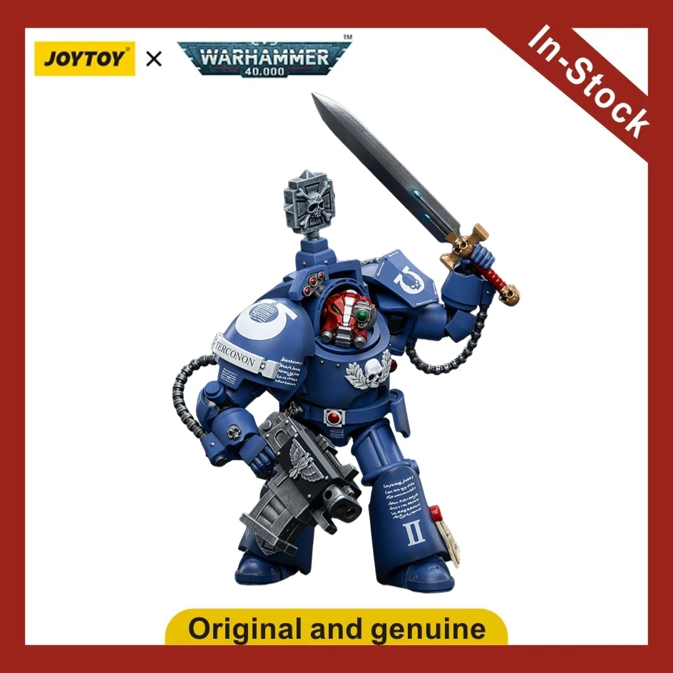 

【UA】JOYTOY Warhammer 40K Scale 1/18 Action Figures Ultramarines Terminators Sergeant Terconon Models Toys Gifts