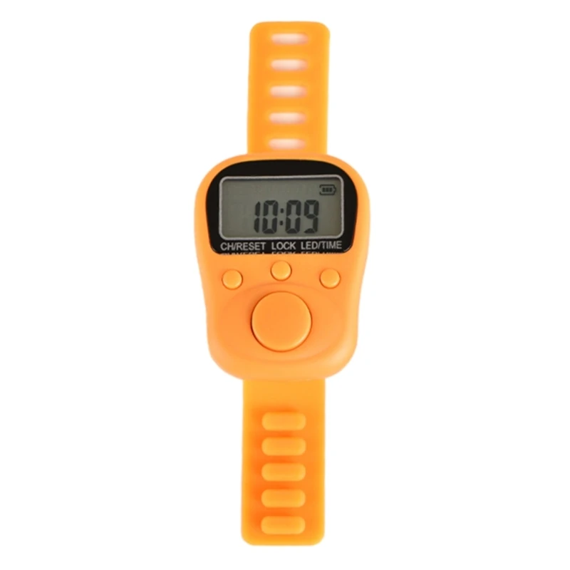 Electronic Finger Counter, Rechargeable 6 Digit LCD Electronic Digital Display Finger Hand Tally Counter Counting