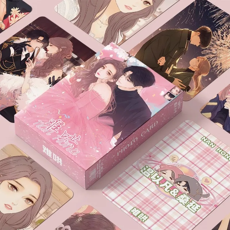 

55 Pcs/Set The First Frost (Nan Hong) Laser Card Wen Yifan, Sang Yan Characters Lomo Cards HD Photocard Cosplay Gift