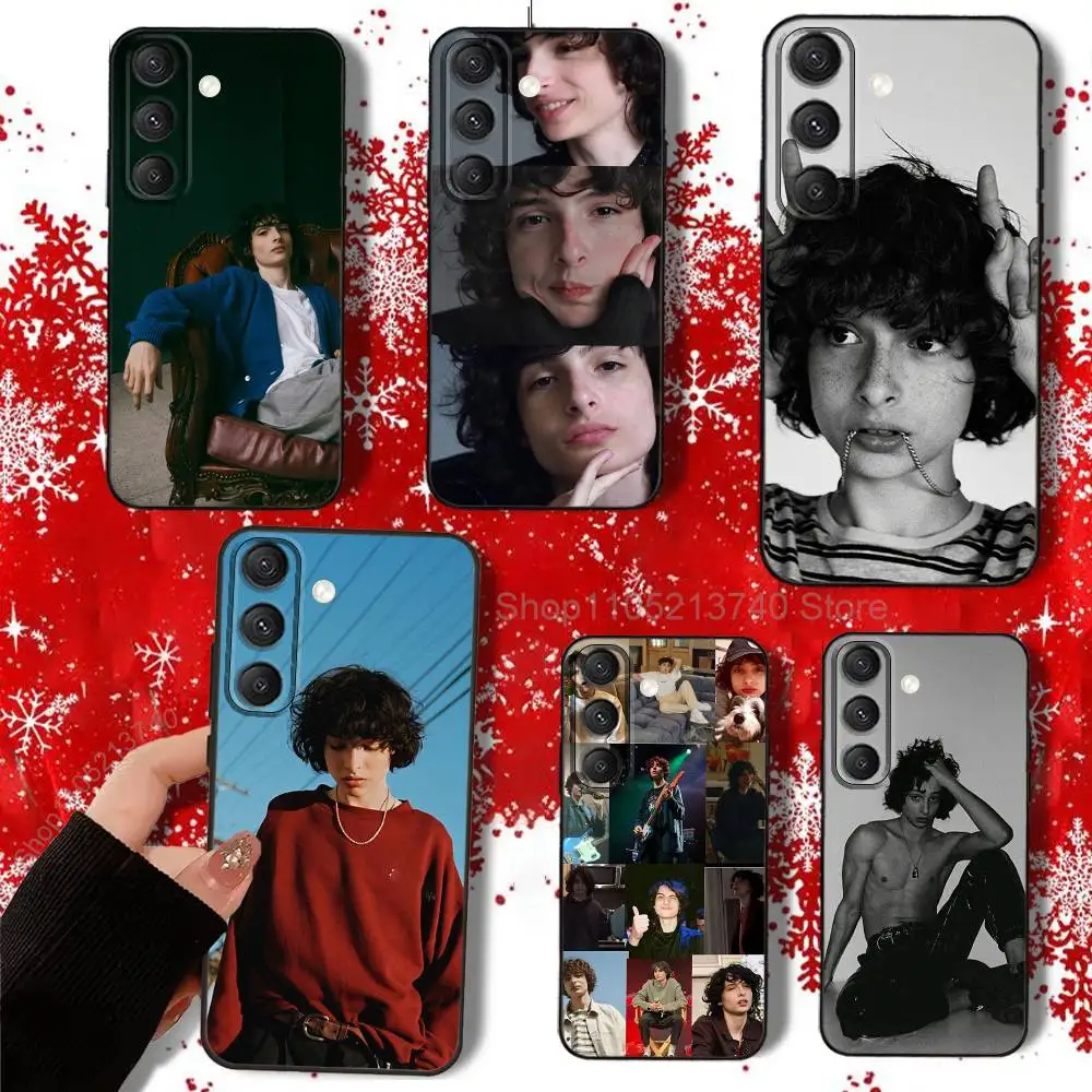 

F-Finn WolfhardS Actor-ES Phone Case For Samsung S22,S24,S25,S23,S20,S30,S21,Ultra,Plus,5G,Fe,Lite black Silicone Phone Cover