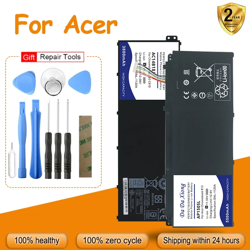 New AC14A8L AC14B8K Battery For Acer Aspire Switch Alpha Chromebook CB3 S3 R3 V5 R7 V7 12 S13 R13 C810 CB3-111 VN7-571 VN7-571G