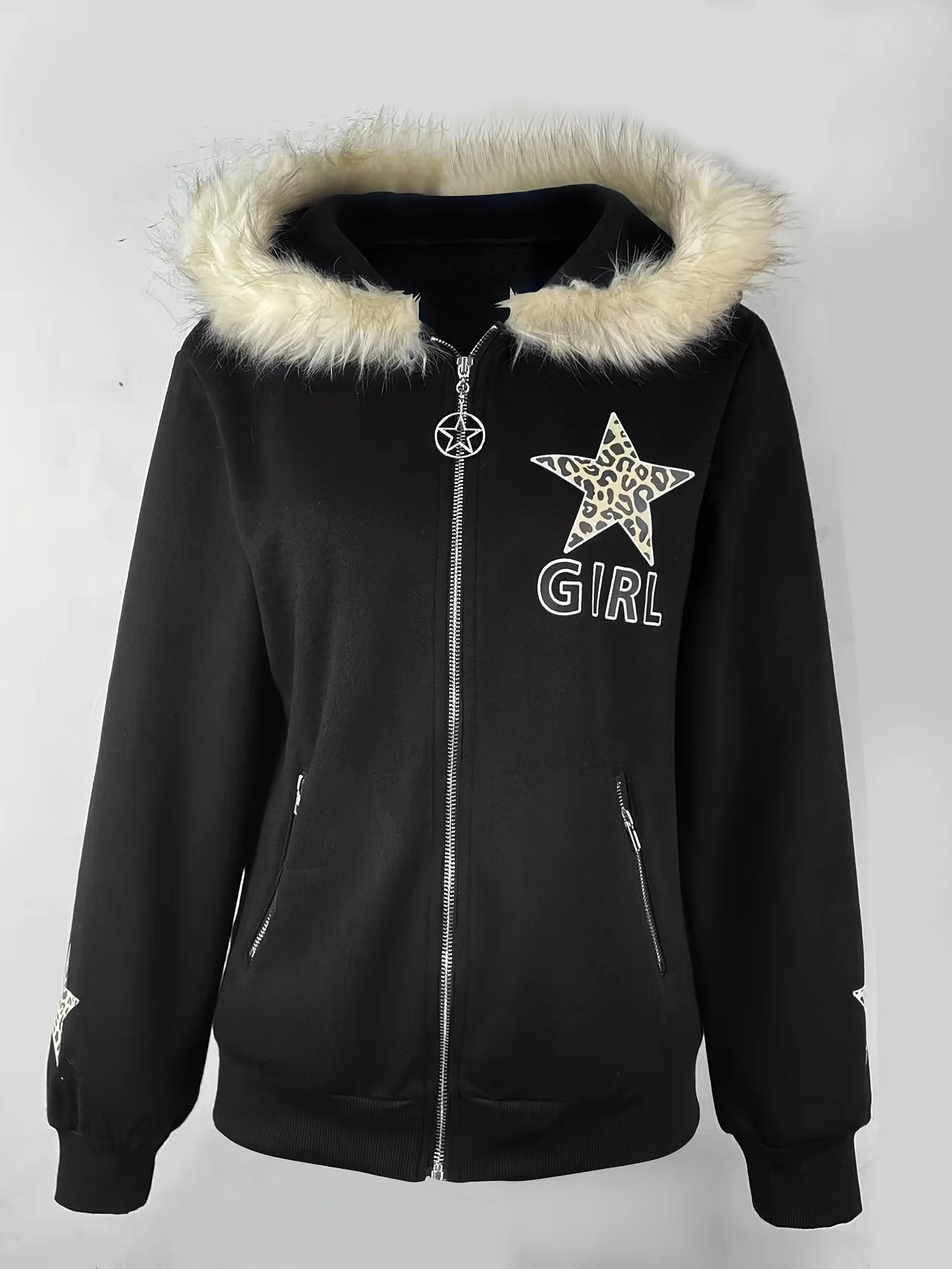 Felpa retrò casual da donna autunno inverno Felpa con cappuccio moda donna a maniche lunghe stampata tinta unita