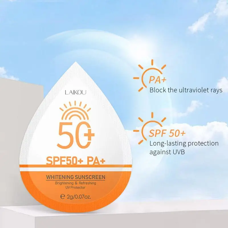 Hete Verkoop Huid Witten Crème Reparatie Gezichtsbescherming Beste Zonnebrandcrème Spf 50 Gezicht Voor Zwarte Vette Huid Twee In Één Bliksemverlichtende Sunblock-Producten