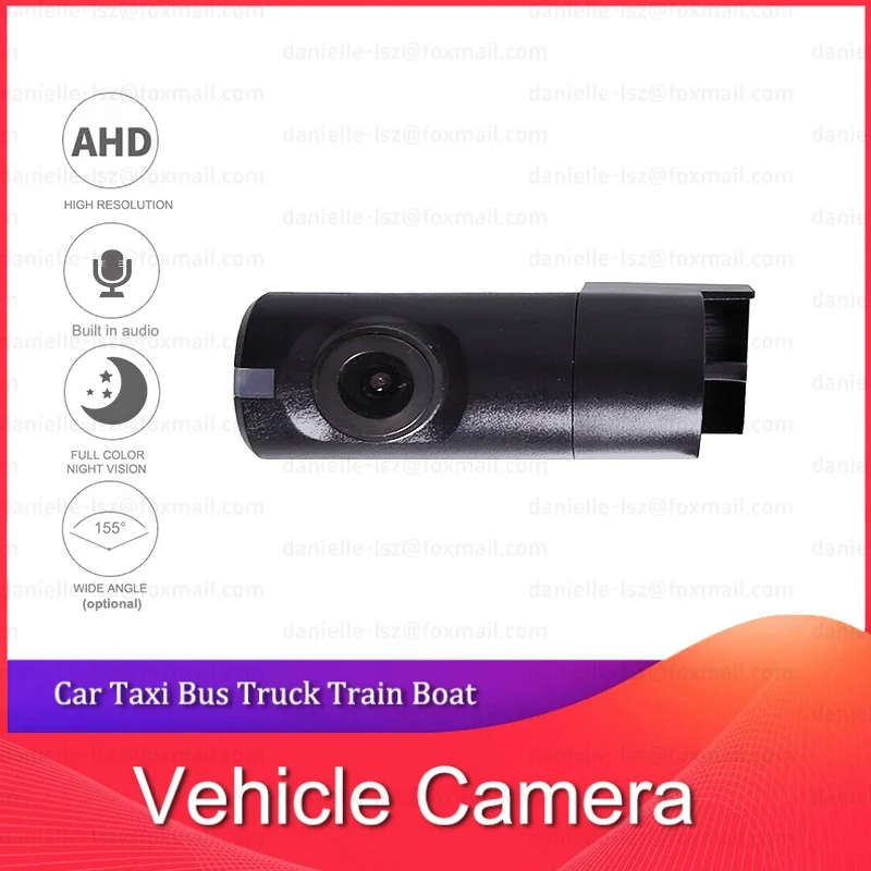 AHD 1080P Rear View Camera Starlight Night Vision Wide Angle Waterproof Vehicle Backup Camera With Mic Optional