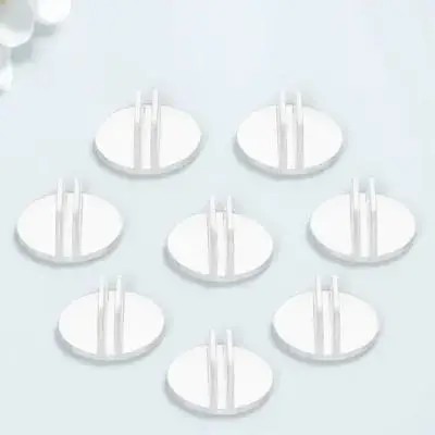 

50 Pcs Round Card Holder Display Stand Wedding Name Stands Business Organizer Transparent Cards Holders Base
