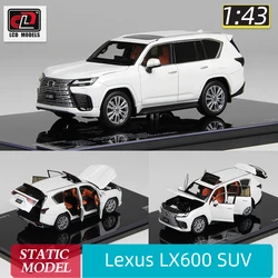 LCD die-cast full 1:43 scale new Lexus LX600 SUV alloy car model static display pieces holiday gift collection