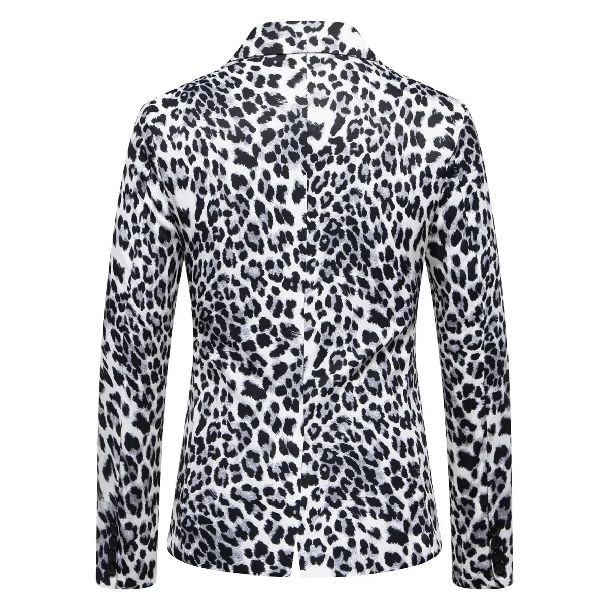 New Men's Wild Leopard Print Print Long Sleeve Casual Suit Comfortable Fashion Shopping Suit Jacket